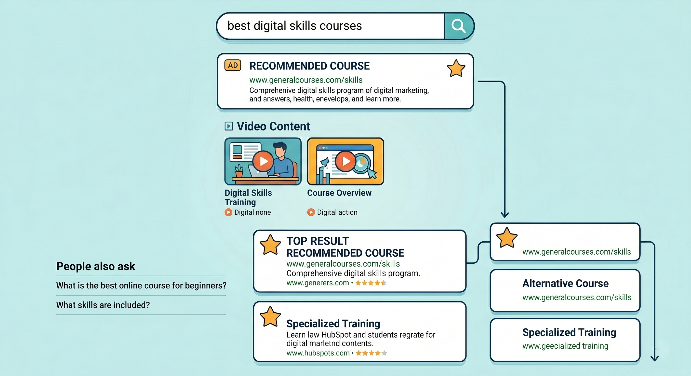 how search engine result page work